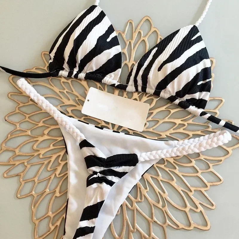 Savelie™ Cute Print Brazilian Bikini set Two Pieces
